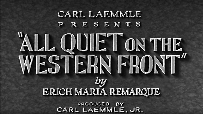 Public Domain Movie All Quiet on the Western Front