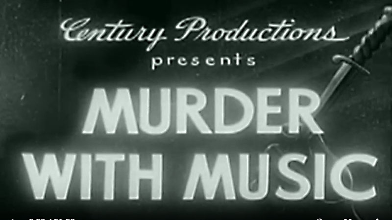 Public Domain Movie Murder with Music