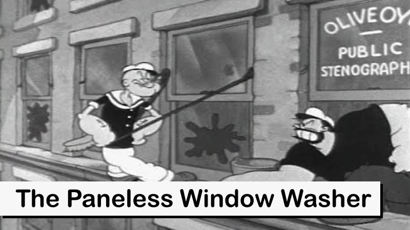 Popeye the Sailor: The Paneless Window Washer
