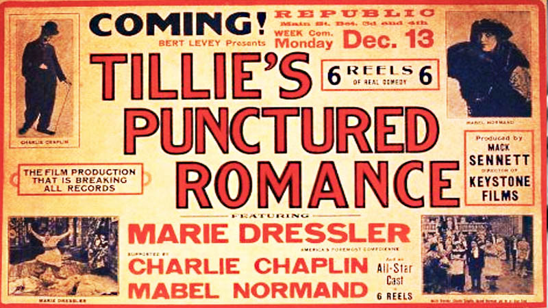Charlie Chaplin's Tillies Punctured Romance