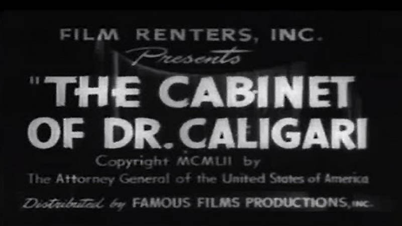 The Cabinet Of Dr. Caligari (Spanish Subtitles)