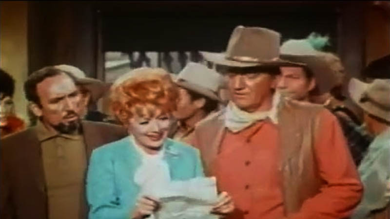 Lucy meets John Wayne