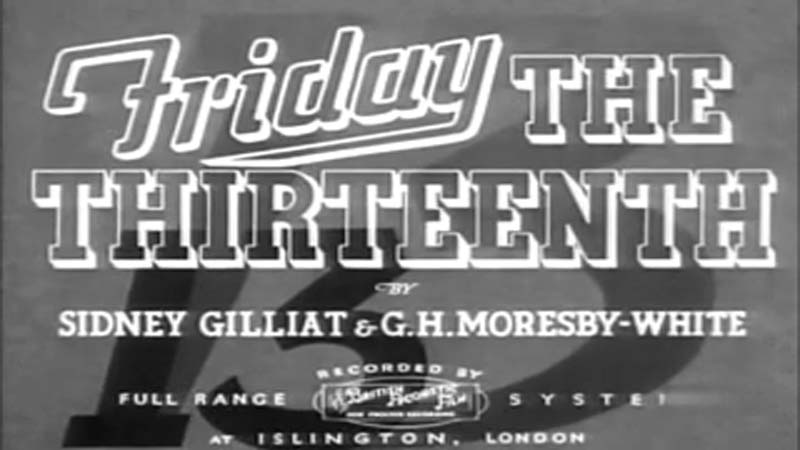 Public Domain Movie Friday the Thirteenth - 1933
