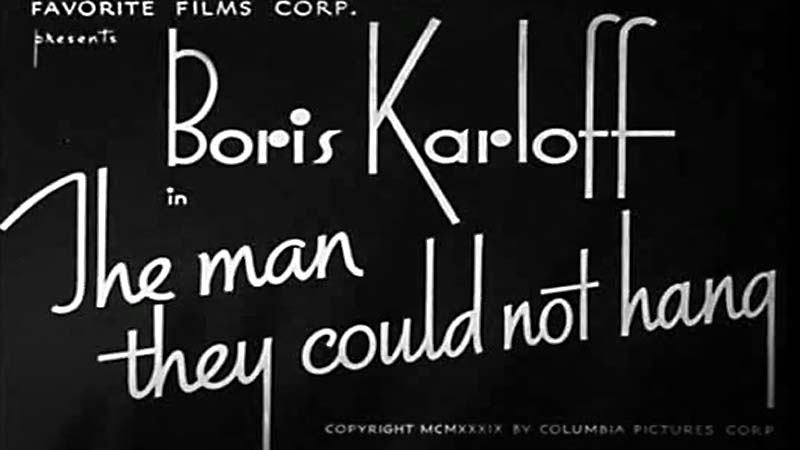 Public Domain Movie The Man They Could Not Hang