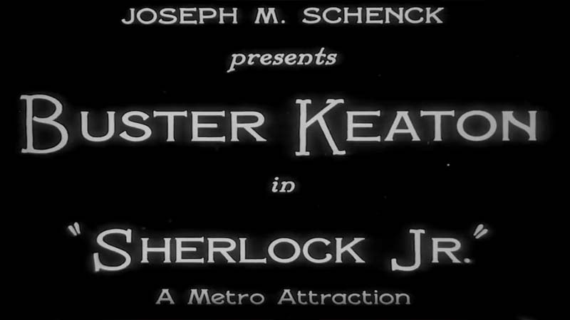Public Domain Movie Sherlock Jr., 1924 comedy film directed by and starring Buster Keaton, 2020 PD!
