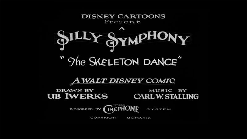 Public Domain Movie The Skeleton Dance - (1929, Restored)